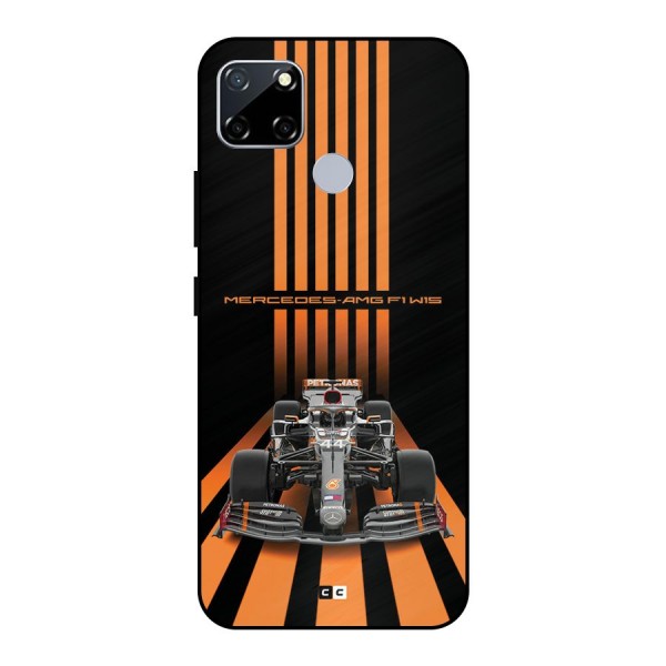 Supercar On Track Metal Back Case for Realme Narzo 30A