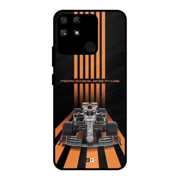 Supercar On Track Metal Back Case for Realme Narzo 50A