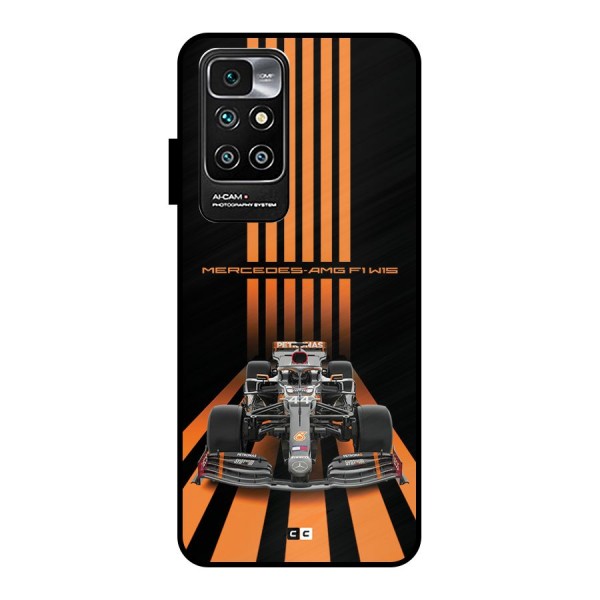 Supercar On Track Metal Back Case for Redmi 10 Prime