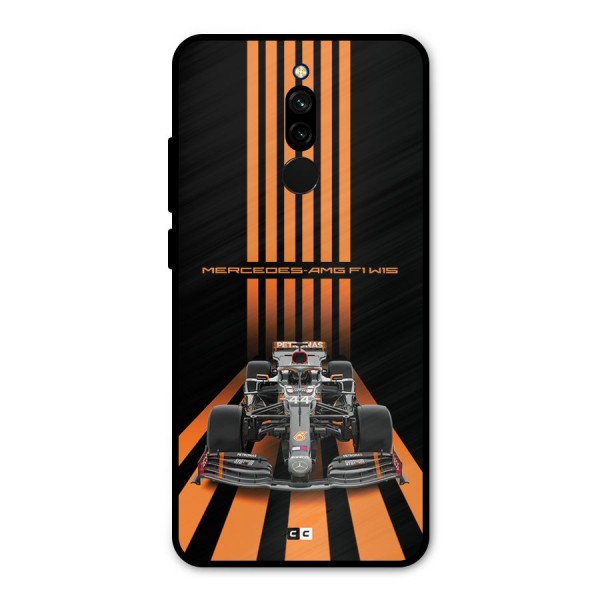 Supercar On Track Metal Back Case for Redmi 8