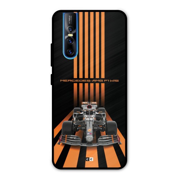 Supercar On Track Metal Back Case for Vivo V15 Pro