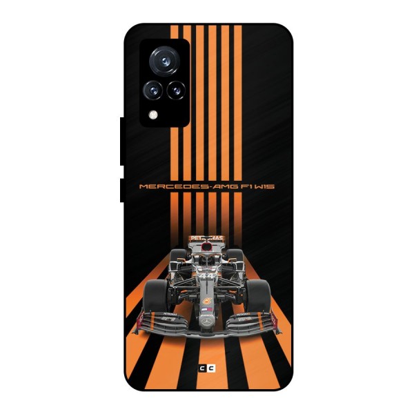 Supercar On Track Metal Back Case for Vivo V21 5G