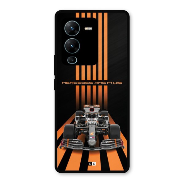 Supercar On Track Metal Back Case for Vivo V25 Pro