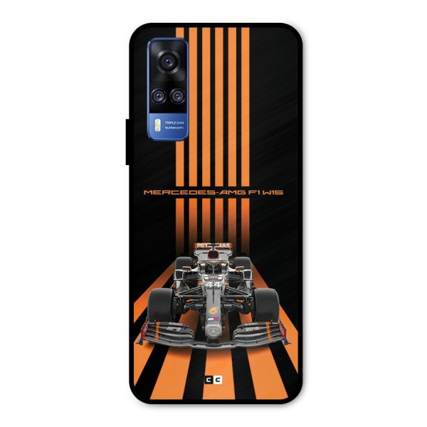 Supercar On Track Metal Back Case for Vivo Y31