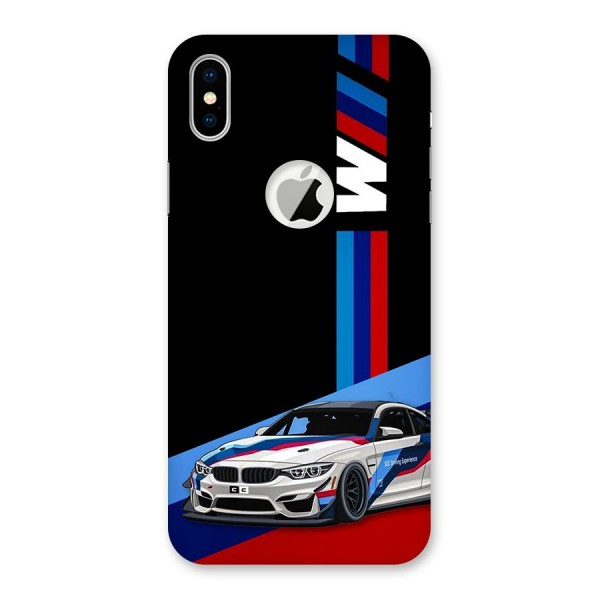 Supercar Stance Back Case for iPhone XS Logo Cut