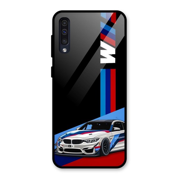 Supercar Stance Glass Back Case for Galaxy A50