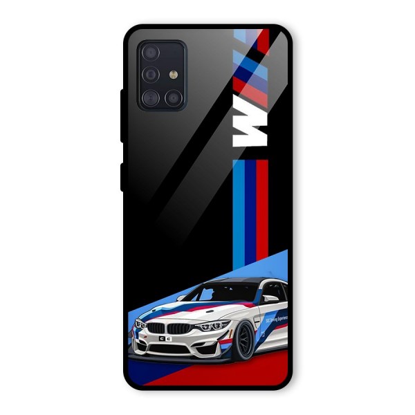 Supercar Stance Glass Back Case for Galaxy A51