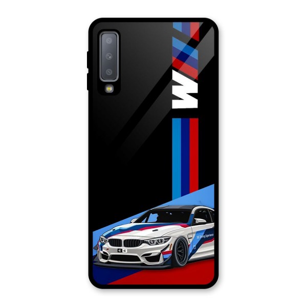 Supercar Stance Glass Back Case for Galaxy A7 (2018)