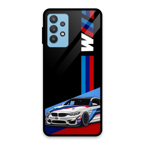 Supercar Stance Glass Back Case for Galaxy M32 5G