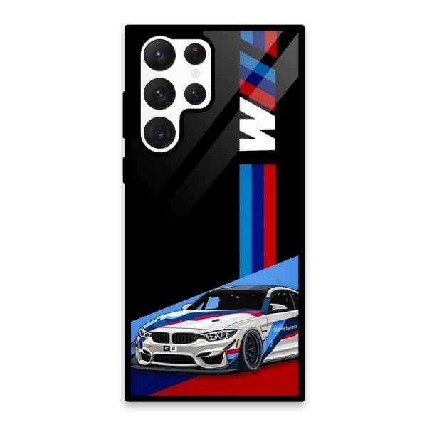 Supercar Stance Glass Back Case for Galaxy S22 Ultra 5G