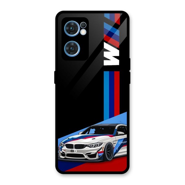 Supercar Stance Glass Back Case for Oppo Reno7 5G