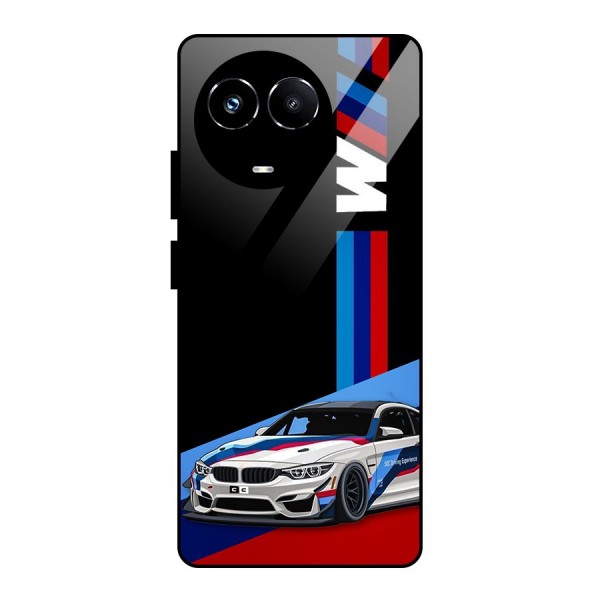 Supercar Stance Glass Back Case for Realme Narzo 60X