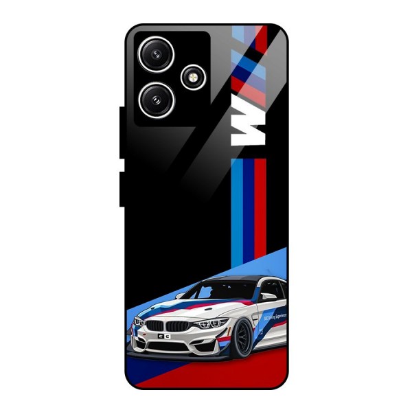 Supercar Stance Glass Back Case for Redmi 12 5G