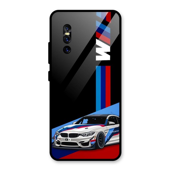 Supercar Stance Glass Back Case for Vivo V15 Pro