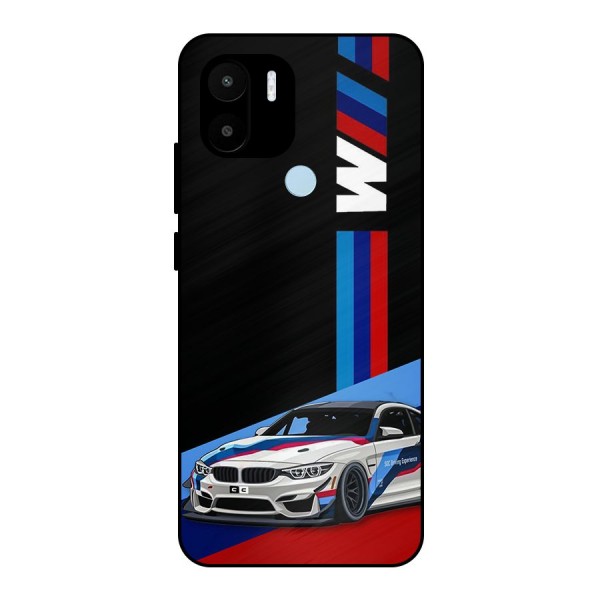 Supercar Stance Metal Back Case for Redmi A1 Plus