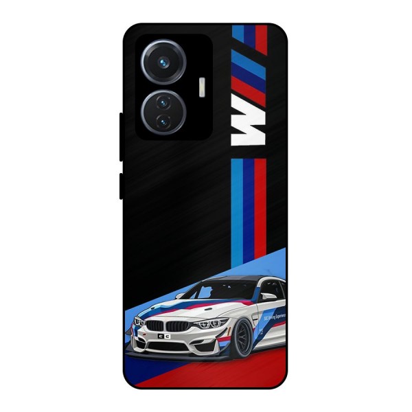 Supercar Stance Metal Back Case for Vivo T1 44W