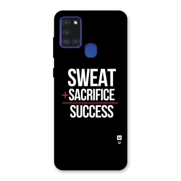 Sweat Sacrifice Success Back Case for Galaxy A21s