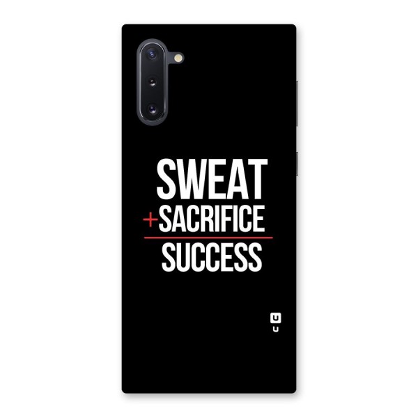 Sweat Sacrifice Success Back Case for Galaxy Note 10