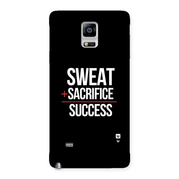 Sweat Sacrifice Success Back Case for Galaxy Note 4