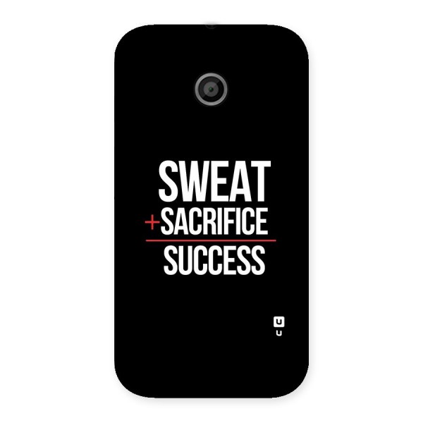 Sweat Sacrifice Success Back Case for Moto E