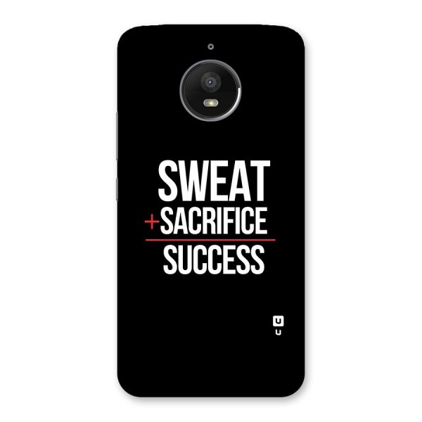 Sweat Sacrifice Success Back Case for Moto E4 Plus