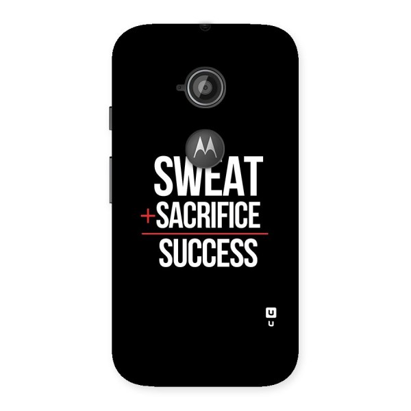 Sweat Sacrifice Success Back Case for Moto E 2nd Gen