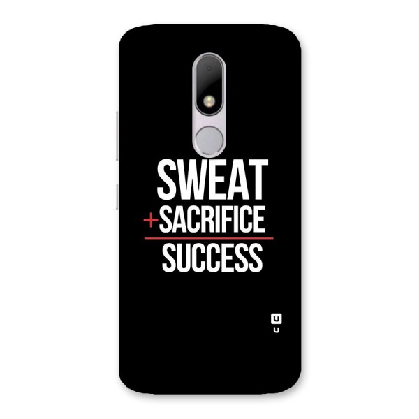 Sweat Sacrifice Success Back Case for Moto M