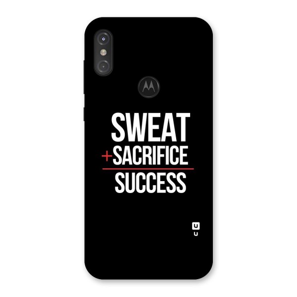 Sweat Sacrifice Success Back Case for Motorola One Power