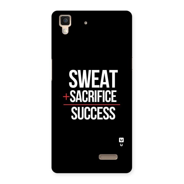 Sweat Sacrifice Success Back Case for Oppo R7