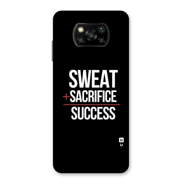 Sweat Sacrifice Success Back Case for Poco X3