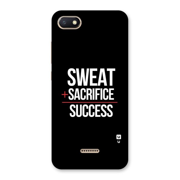 Sweat Sacrifice Success Back Case for Redmi 6A