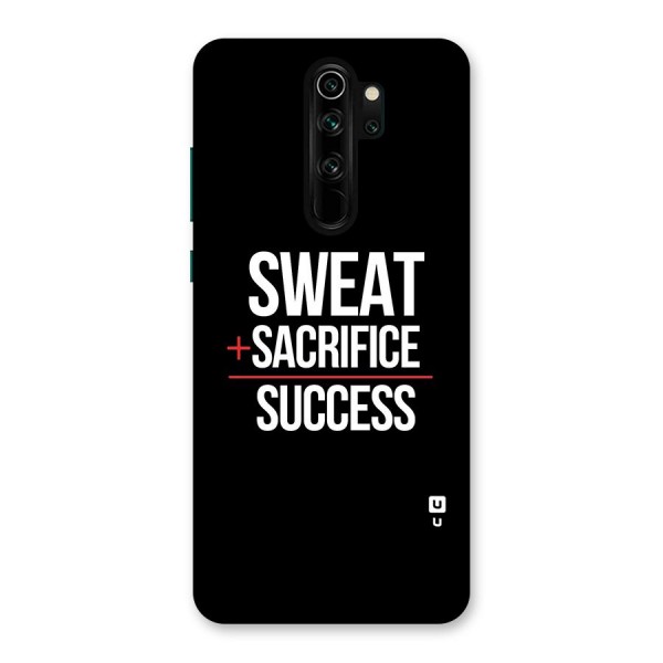 Sweat Sacrifice Success Back Case for Redmi Note 8 Pro