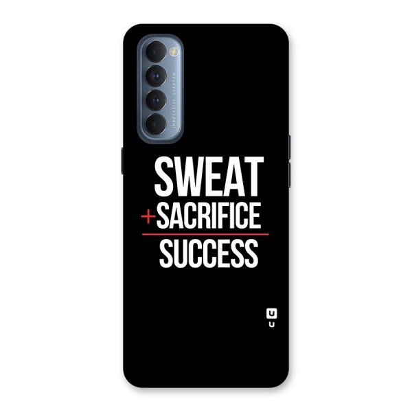 Sweat Sacrifice Success Back Case for Reno4 Pro