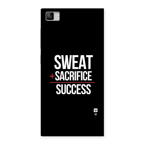 Sweat Sacrifice Success Back Case for Xiaomi Mi3