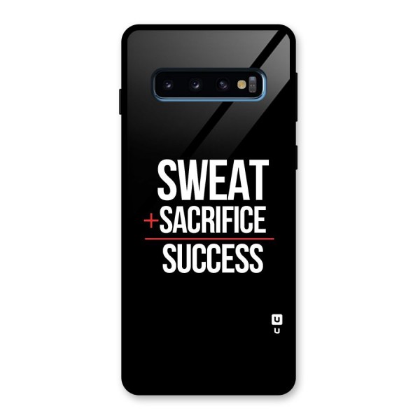 Sweat Sacrifice Success Glass Back Case for Galaxy S10