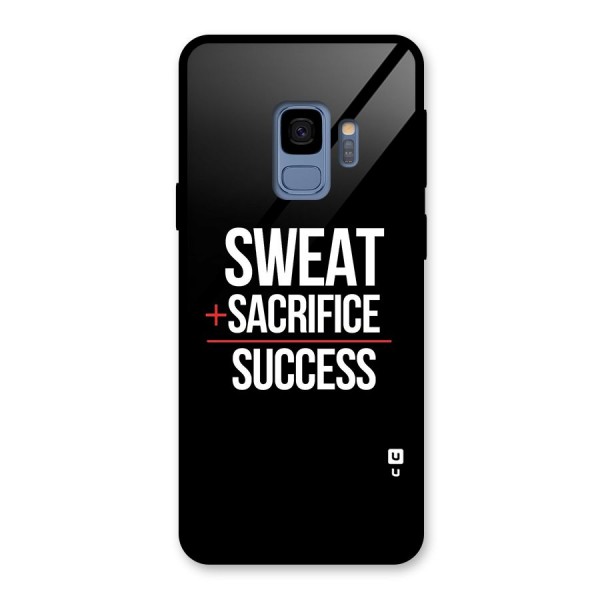 Sweat Sacrifice Success Glass Back Case for Galaxy S9