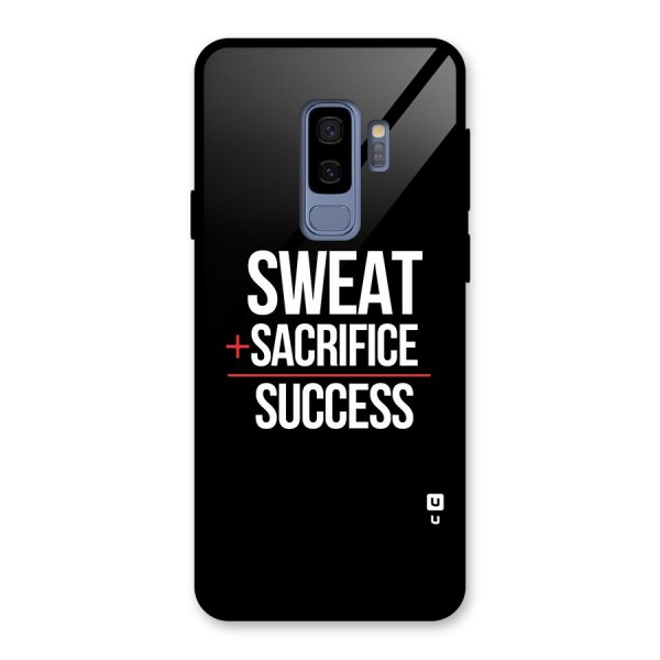 Sweat Sacrifice Success Glass Back Case for Galaxy S9 Plus