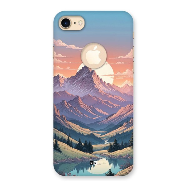 Sweet Evening Back Case for iPhone 8 Logo Cut