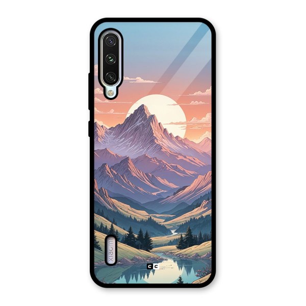 Sweet Evening Glass Back Case for Mi A3