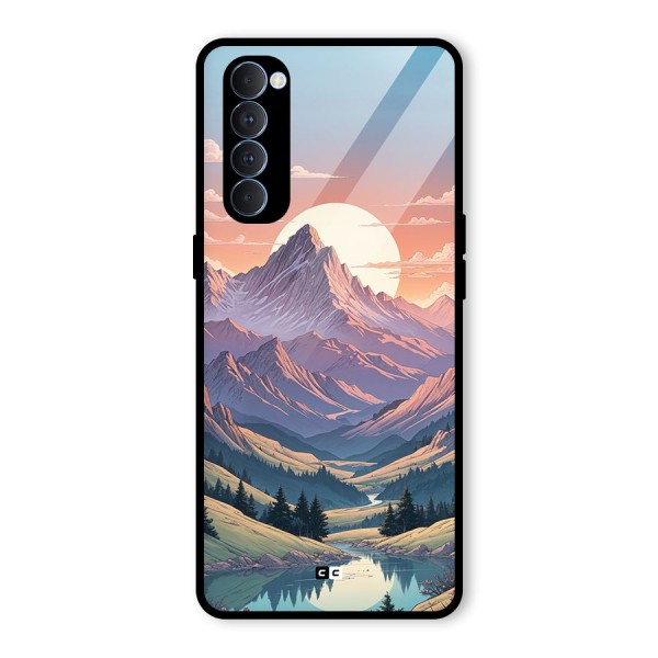 Sweet Evening Glass Back Case for Oppo Reno4 Pro