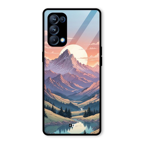 Sweet Evening Glass Back Case for Oppo Reno5 Pro 5G