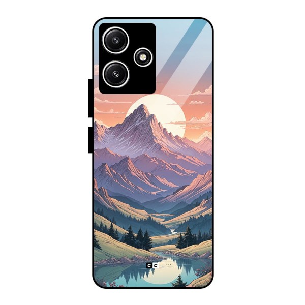 Sweet Evening Glass Back Case for Poco M6 Pro