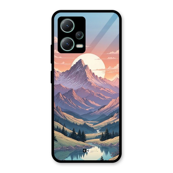 Sweet Evening Glass Back Case for Poco X5