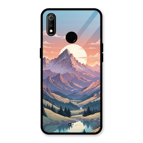 Sweet Evening Glass Back Case for Realme 3i