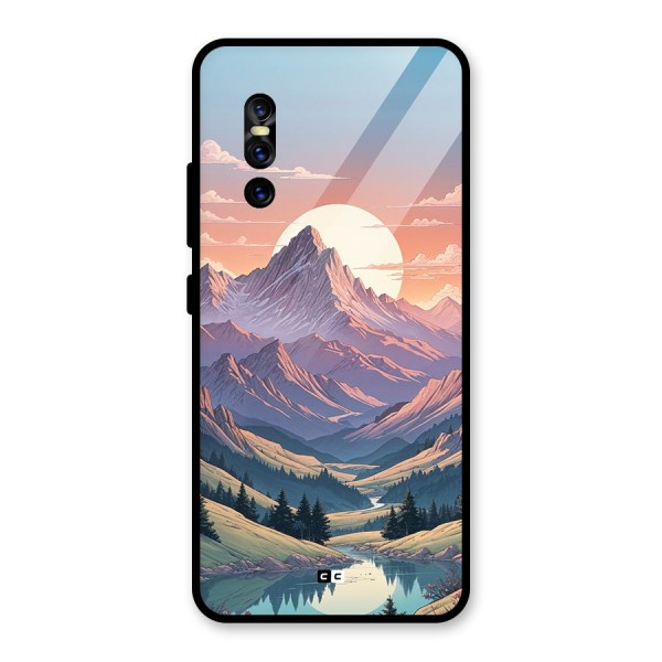 Sweet Evening Glass Back Case for Vivo V15 Pro