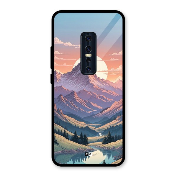 Sweet Evening Glass Back Case for Vivo V17 Pro