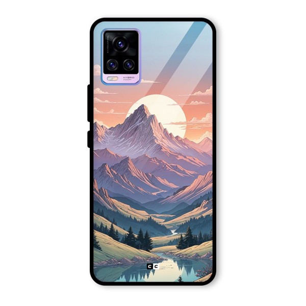 Sweet Evening Glass Back Case for Vivo V20 Pro