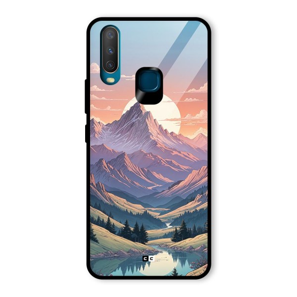 Sweet Evening Glass Back Case for Vivo Y12