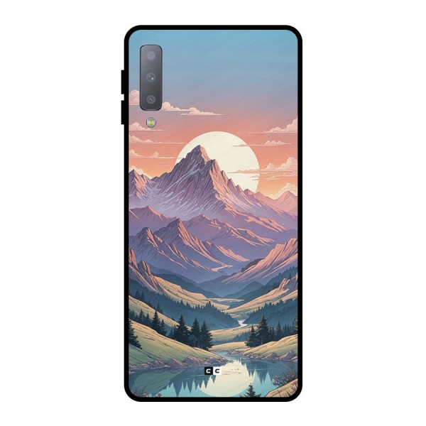 Sweet Evening Metal Back Case for Galaxy A7 (2018)