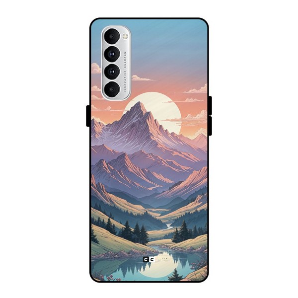 Sweet Evening Metal Back Case for Oppo Reno4 Pro